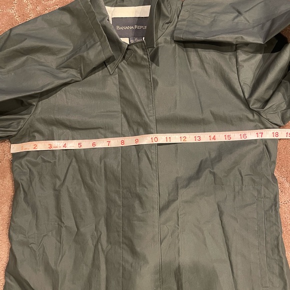 Banana Republic gray collared coat/jacket, Womens size XS - Picture 8 of 9